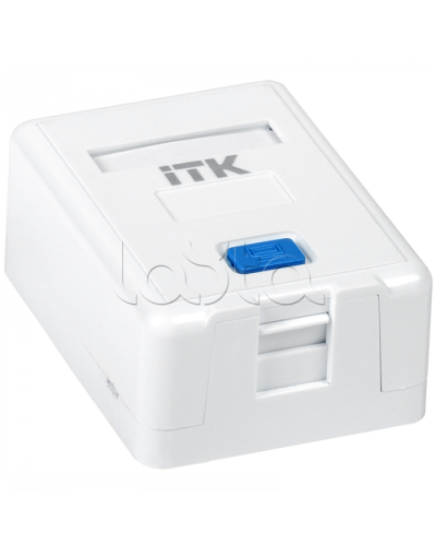 ITK Корпус настенной розетки для 1 мод. Keystone Jack (CS2-012) в Оренбурге Коннекторы Pintop.ru