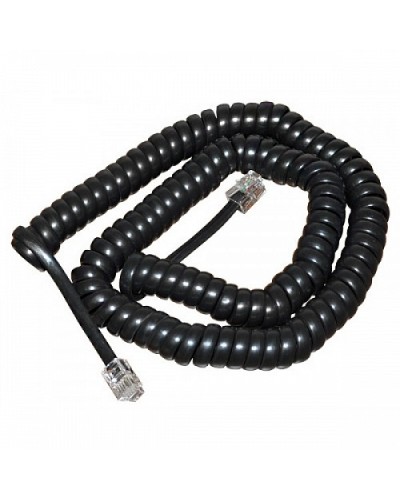 Шнур витой трубочный телефонный чёрный 2 м (10шт/уп) REXANT 18-2023 в Оренбурге Дополнительное оборудование для сетей Pintop.ru
