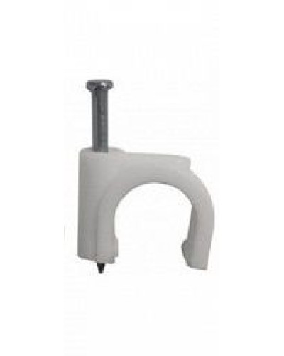 Скоба пластиковая с гвоздем (клипса), макс. Диаметр Hyperline (GC-1C) в Оренбурге Держатели, клипсы, скобы Pintop.ru