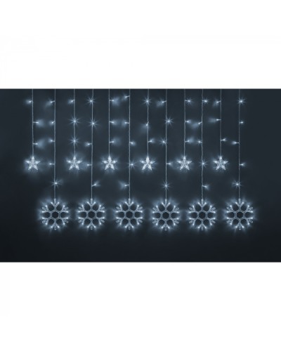 Гирлянда Navigator 95 121 NGF-D032-02 (бахрома звезды и снежинки CW 2.5*1м IP20) в Оренбурге Источники света(Лампы) Pintop.ru