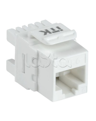 Модуль Keystone Jack кат. 6 UTP 110 IDC 180 град. ITK CS1-1C06U-12 в Оренбурге Модули Keystone Pintop.ru