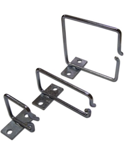 Скоба-органайзер металлическая для установки на 19 профиль, 40х40 мм TWT TWT-RING-M40x40 в Оренбурге Кабельные органайзеры Pintop.ru