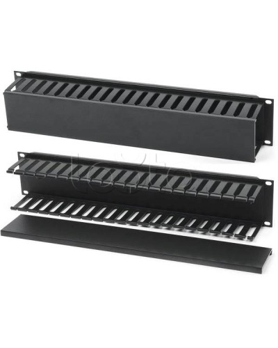 Организатор кабельный с крышкой, 19 Hyperline (CM-2U-PL-COV) в Оренбурге Аксессуары для кабель-канала Pintop.ru