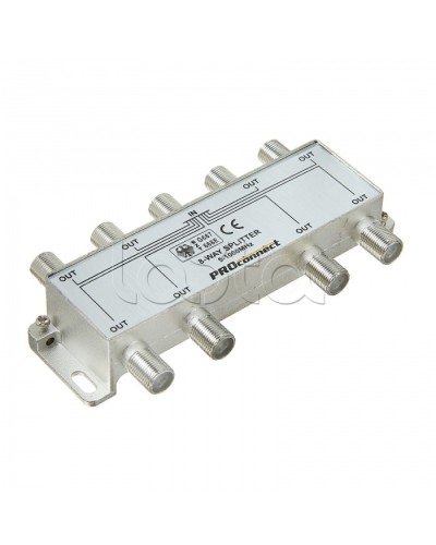 Сплиттер антенный ТВ х 8 под F разъём 5-1000 МГц PROCONNECT 05-6025 в Оренбурге Дополнительное оборудование для сетей Pintop.ru