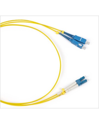 Патч-корд волоконно-оптический SM 9/125, LC/UPC-SC/UPC, duplex, LSZH, (1 м) Hyperline FC-D2-9-LC/UR-SC/UR-H-1M-LSZH-YL в Оренбурге Патч-корды оптические Pintop.ru