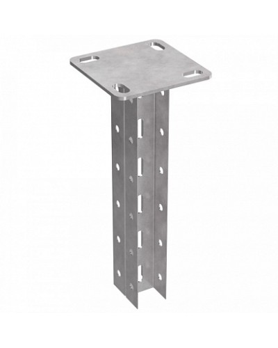 Стойка двойная потолочная 45х30х1400 пятка 120х120 Промрукав (PR08.5153) в Оренбурге Аксессуары для лотков Pintop.ru