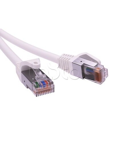 Патч-корд экранированный CAT6 F/UTP 4х2, LSZH, белый, 1м DKC RN6FU4510WH в Оренбурге Патчкорды (медные) Pintop.ru