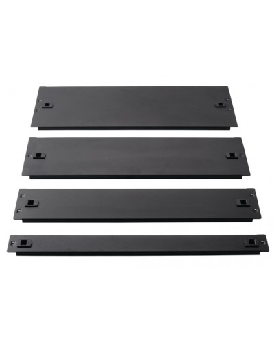 Фальш-панель металлическая 19 4U, быстросъемная, черная LANMASTER LAN-DC-TLMFP-4U в Оренбурге Аксессуары для стоек и шкафов Pintop.ru