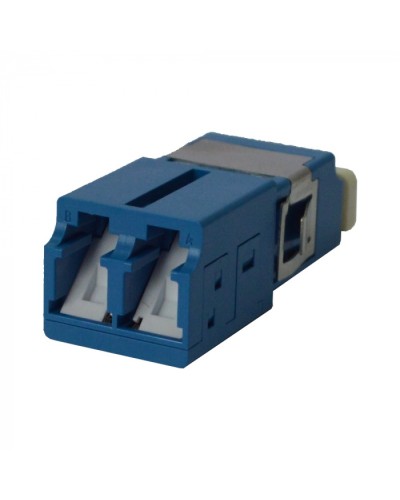 Адаптер оптический LC SM, со шторкой, корпус SC, дуплексный LANMASTER (LAN-2LCS/SH-AM-SM) в Оренбурге Проходные адаптеры и розетки оптические Pintop.ru