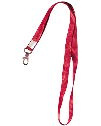 Лента шёлковая с металлическим карабином-защёлкой Tantos TS-STR (red) в Оренбурге Дополнительное оборудование для СКУД Pintop.ru