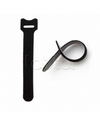 Хомут для кабеля, липучка с мягкой застежкой Hyperline WASN-125-BK-10 в Оренбурге Стяжки-хомуты Pintop.ru