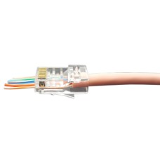 Разъем легкой оконцовки RJ-45 (8P8C) под витую пару Hyperline (PLEZ-8P8C-U-C5-100)