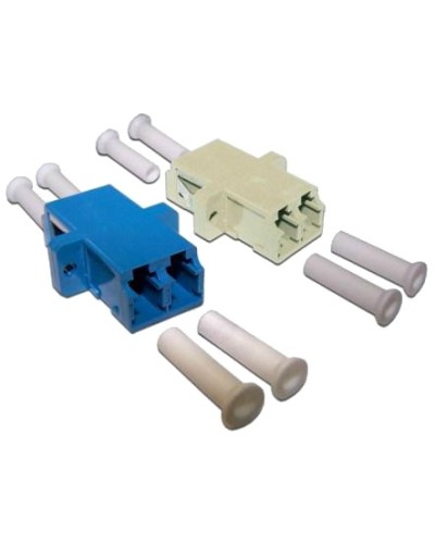 Адаптер оптический LANMASTER LC, SM/APC, корпус SC без фланцев, дуплексный LANMASTER LAN-2LCS/NF-AM-APC в Оренбурге Патч-корды и пигтейлы Pintop.ru