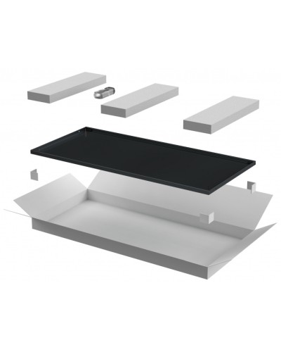 ITK LINEA E Дверь металлическая 600мм шкафа 42U чер. (LE05-42U6X-DM) в Оренбурге Аксессуары для стоек и шкафов Pintop.ru