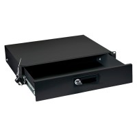 Ящик для документов 2U, глубиной 360 мм (черный) Cabeus DRW-2U-BK