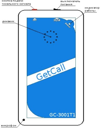 Устройство переговорное Getcall GC-3001T1 в Оренбурге Переговорные устройства Pintop.ru