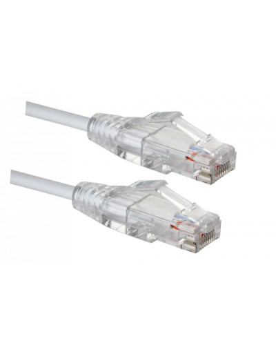 Коммутационный шнур категории 5e SLIM LINE, U/UTP, LSZH, T568B, 2 м, белый Eurolan (21S-U5-02WT) в Оренбурге Патчкорды (медные) Pintop.ru