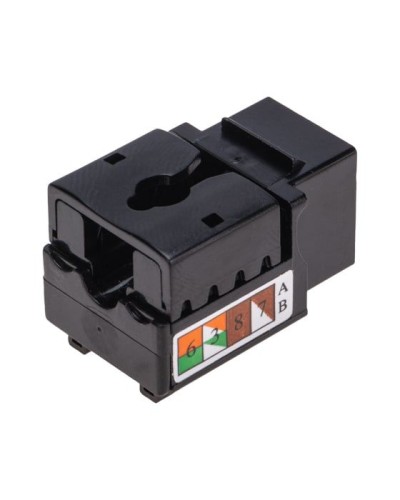 Модуль Keystone Jack RJ-45(8P8C), UTP неэкранированный, CAT 6, тип 90 градусов, черный REXANT PRO 02-0255 в Оренбурге Модули Keystone Pintop.ru