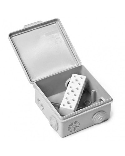 Коробка монтажная огнестойкая пластиковая герметичная КМОПГ (6к х10 мм) 100х100х50 IP54 ПожТехКабель (071-006) в Оренбурге Распределительные коробки Pintop.ru