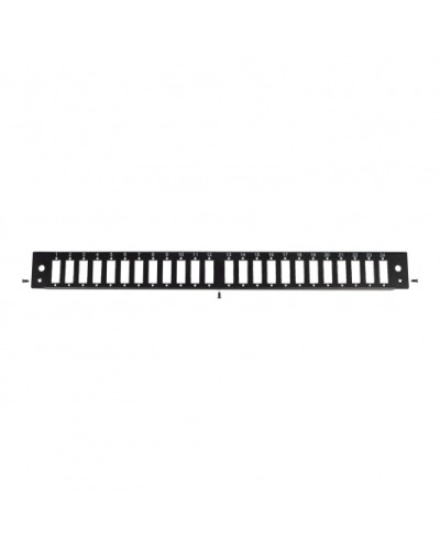 Панель лицевая для выдвижной оптич. полки, 24 SC Duplex/24 LC Quadra, черный Datarex DR-546145 в Оренбурге Патч-панели Pintop.ru