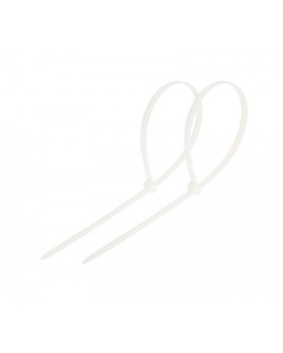 Стяжка нейлоновая неоткрывающаяся, безгалогенная (halogen free) 300x4мм, белая (100 шт) в Оренбурге Стяжки-хомуты Pintop.ru