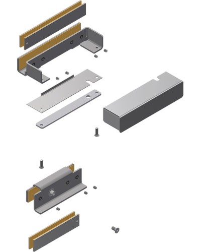 Комплект монтажа Aler MK AL-150PR-Glass в Оренбурге Электромагнитные замки Pintop.ru