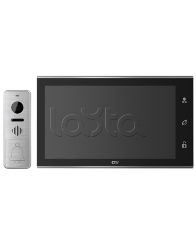 Комплектвидеодомофона CTV-DP4105AHD (черный) в Оренбурге Комплекты домофонов Pintop.ru