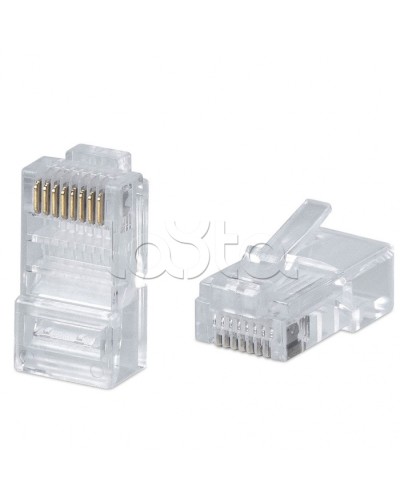 Коннектор RJ-45 под витую пару, категория 5e, универсальный (для одножильного и многожильного кабеля) Cabeus 8P8C в Оренбурге Коннекторы и разъемы Pintop.ru