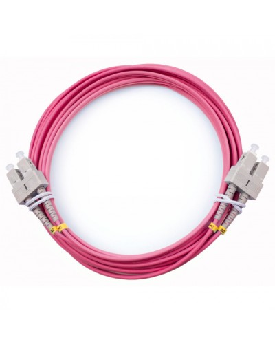 Шнур оптический duplex SC-SC 50/125 mm OM4 5м LSZH Cabeus FOP-50-OM4-SC-SC-5m в Оренбурге Патч-корды оптические Pintop.ru