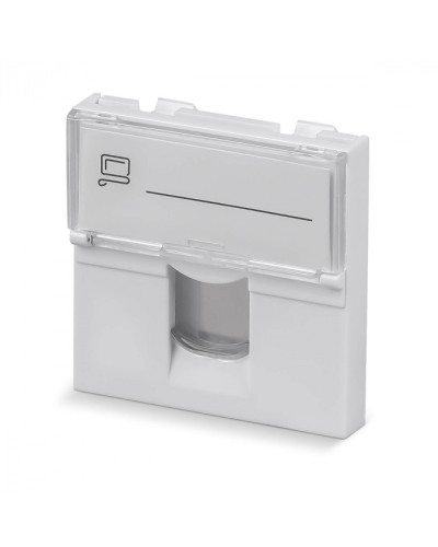 Вставка 45x45 (Mosaic) для 1 модуля формата Keystone Jack (арт.078604) Cabeus (FP-L-45-1M) в Оренбурге Модули Keystone Pintop.ru