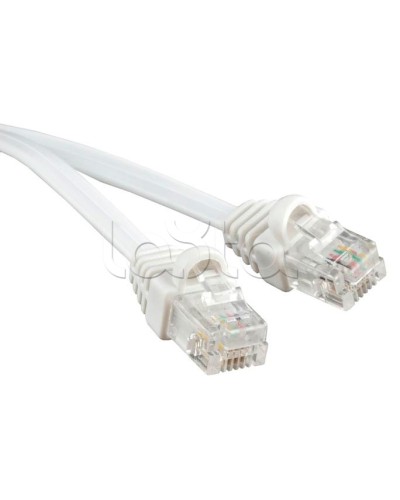 Патч-корд 6p4c телефонный, 1.5 м, белый Cabeus PC-TEL-RJ12-1.5m в Оренбурге Патчкорды (медные) Pintop.ru