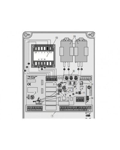 Блок управления для приводов распашных ворот Came 002ZA3P в Оренбурге Автоматизация ворот Pintop.ru