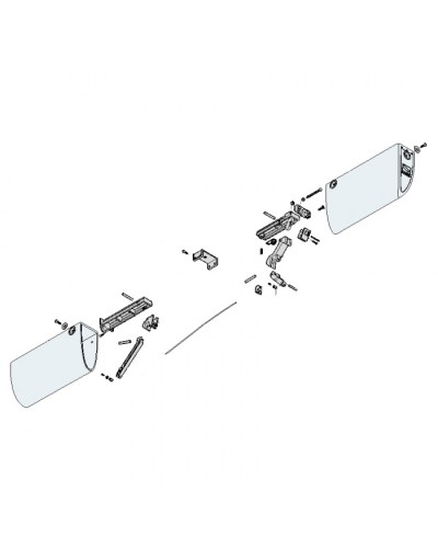 Заглушки боковые профиля безопасности DF Came 119RIR225 в Оренбурге Запчасти для шлагбаумов и автоматики Pintop.ru