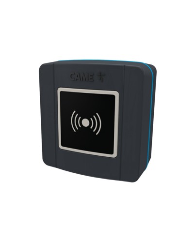 Накладной проксимити-считыватель для карт, брелоков и TAG-капсул Came 806SL-0300 - SELR1BDG, подключаемый к шине CXN с синей подсветкой (протокол Manchester), RAL7024 в Оренбурге Считыватели Pintop.ru