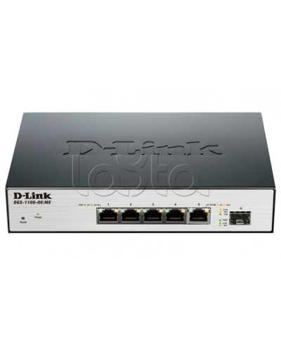 Коммутатор 6-портовый D-Link DGS-1100-06/ME/A1B в Оренбурге Коммутаторы Pintop.ru