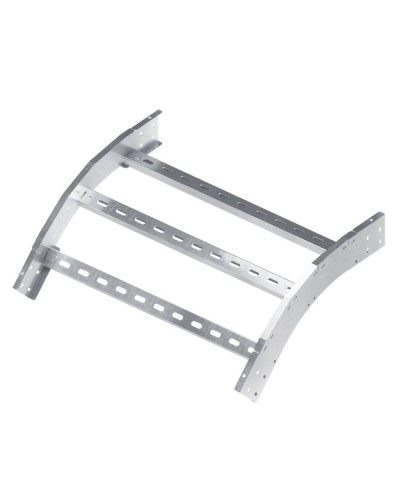 Угол лестничный вертикальный внешний 45 градусов 200х400, R600 DKC (ULOC624) в Оренбурге Аксессуары для лотков Pintop.ru