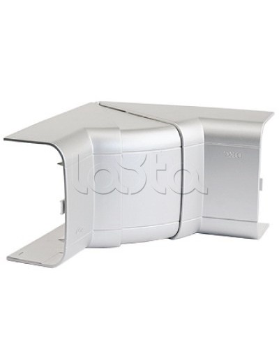 Угол внутренний 110х50 мм, изменяемый 70-120°, цвет серый металлик DKC 01051G в Оренбурге Аксессуары для кабель-канала Pintop.ru