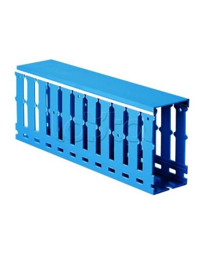 Короб перфорированный, синий RL12 25x80 DKC 01137RL в Оренбурге Аксессуары для кабель-канала Pintop.ru