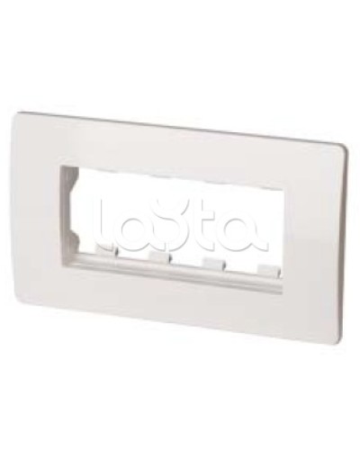 Каркас в сборе с рамкой под 4 модуля VIVA (для монтажа ЭУИ в коробки код 10143) DKC 10245 в Оренбурге Аксессуары для кабель-канала Pintop.ru