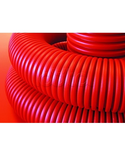 Труба гофрированная двустенная ПНД 110 мм для кабельной канализации с зондом DKC 121911 (50 м) в Оренбурге Труба гофрированная Pintop.ru