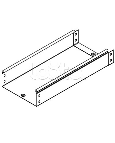 Лоток неперфорированный металлический 150х80 мм L 2000 DKC 35053 в Оренбурге Кабельные лотки Pintop.ru