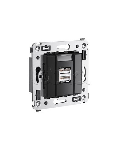 Устройство зарядное Avanti, Черный квадрат DKC 4402543 в Оренбурге Блоки розеток Pintop.ru