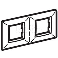 Рамка пятиместная, белый RAL 9010, 10М, BRAVA DKC (75015W)