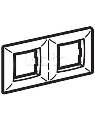 Рамка пятиместная, белый RAL 9010, 10М, BRAVA DKC (75015W) в Оренбурге Аксессуары для кабель-канала Pintop.ru