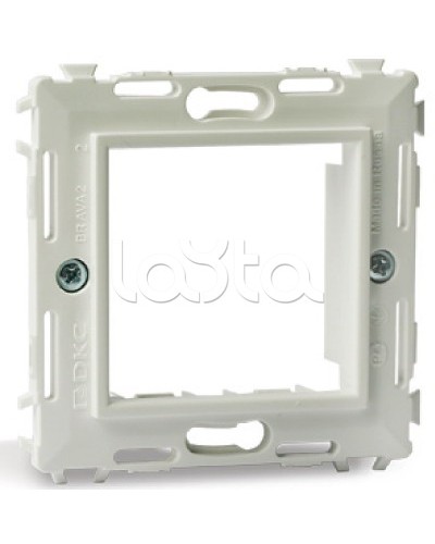 Каркас на 2 модуля (одноместный), черный RAL 9005 DKC (75020N) в Оренбурге Аксессуары для кабель-канала Pintop.ru