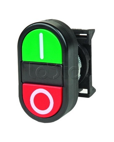 Кнопка двойная плоская, черная DKC ABFTM в Оренбурге Кнопки выхода Pintop.ru