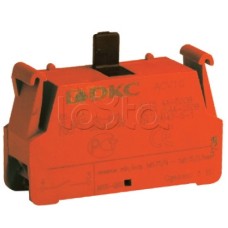 Блок контактный с клеммным безвинтовым зажимом, нормально-замкнутый DKC ACV01 (5 шт/уп)