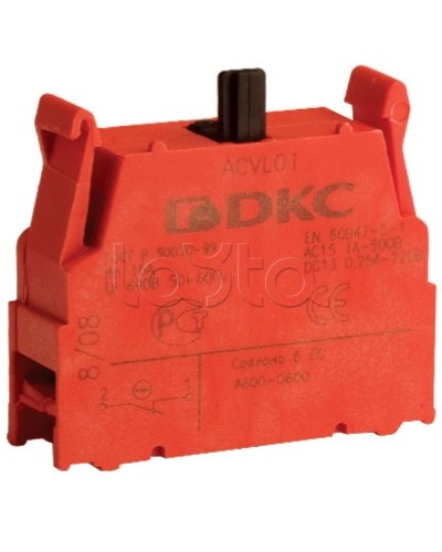 Блок контактный с клеммными зажимами (нормально-разомкнутый) DKC ACVL02 в Оренбурге Клеммные колодки Pintop.ru