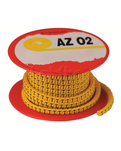 Колечко маркировочное A, 1,3-2,5мм. черное на желтом DKC AZO2AABY в Оренбурге Крепежные изделия Pintop.ru