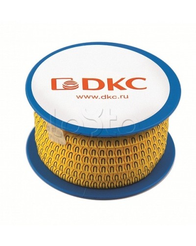 Колечко маркировочное N, 1,3-2,5мм. черное на желтом DKC AZO2NNBY в Оренбурге Аксессуары для кабель-канала Pintop.ru